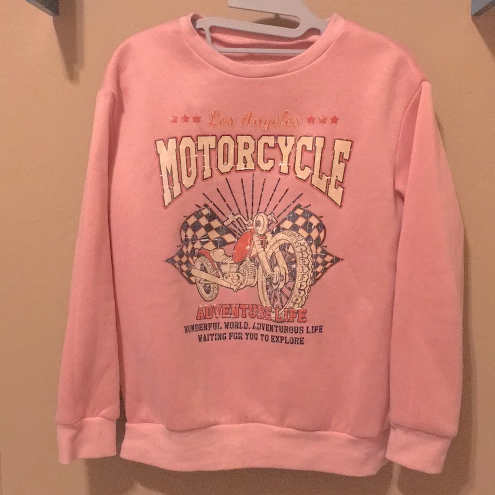 PINK, SHEIN SWEATSHIRT